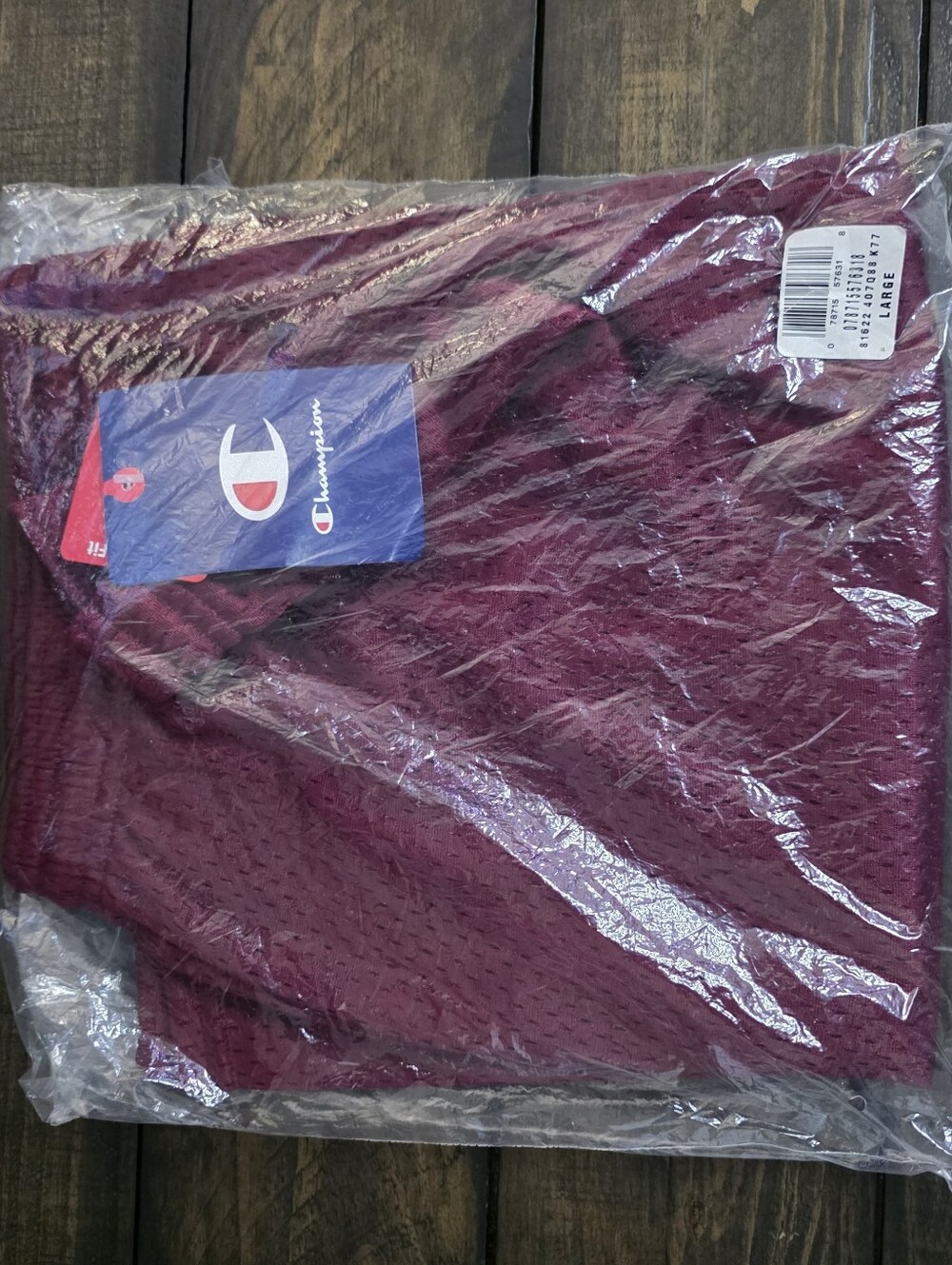 Champion Maroon Performance Mesh Tee
